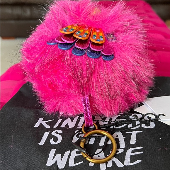 Kurt Geiger Pom Pom Eagle Bag Charm - Picture 4 of 8